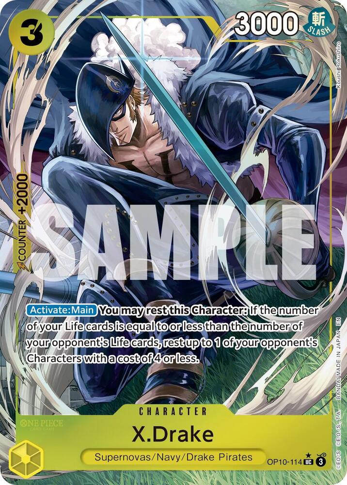 X.Drake (Alternate Art) (OP10-114) [Premium Booster -The Best- Vol. 2]