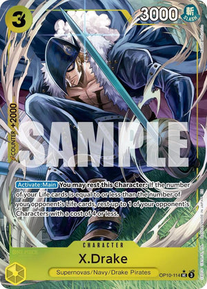 X.Drake (Alternate Art) (OP10-114) [Premium Booster -The Best- Vol. 2]