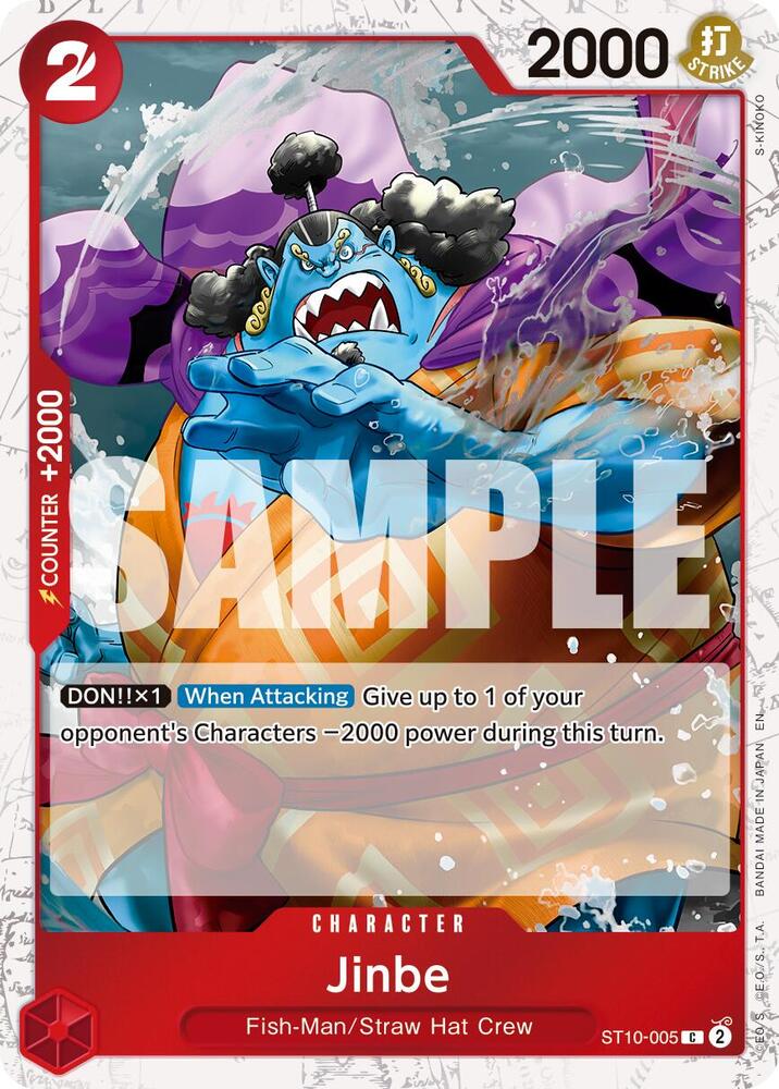 Jinbe - ST10-005 (Pirate Foil) [Premium Booster -The Best- Vol. 2]