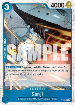 Sanji - P-068 (Pirate Foil) [Premium Booster -The Best- Vol. 2]
