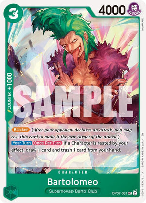 Bartolomeo (Reprint) (OP07-031) [Premium Booster -The Best- Vol. 2]