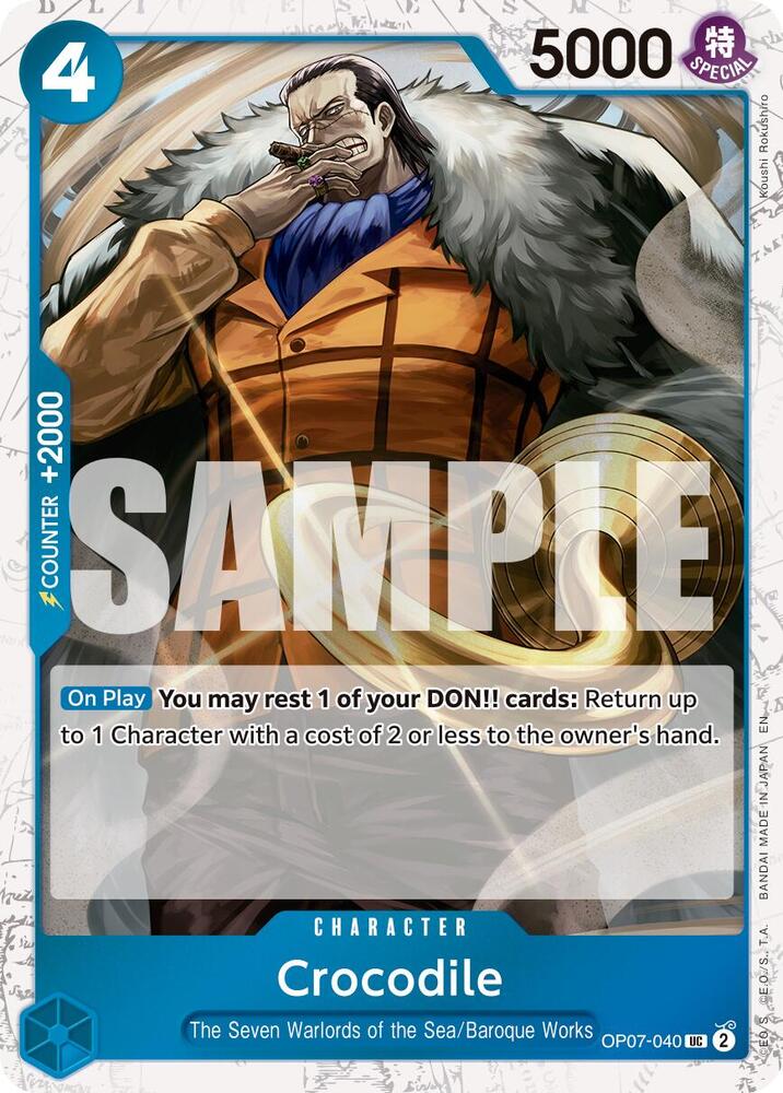 Crocodile - OP07-040 (Pirate Foil) [Premium Booster -The Best- Vol. 2]