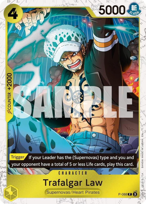Trafalgar Law -  P-088 (Pirate Foil) [Premium Booster -The Best- Vol. 2]