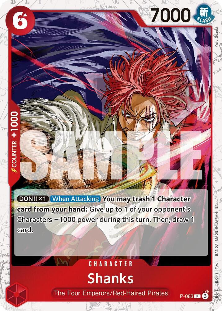Shanks - P-083 (Pirate Foil) [Premium Booster -The Best- Vol. 2]