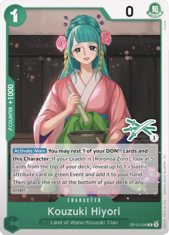 Kouzuki Hiyori (Zoro Deck) (OP12-028) [Learn Together Deck Set]