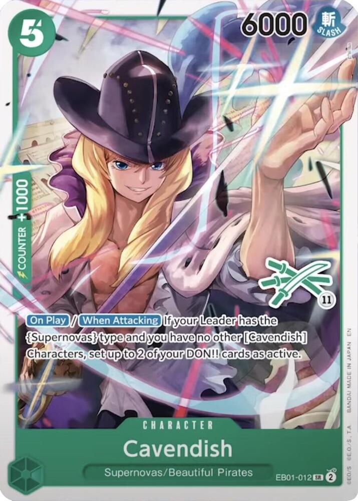 Cavendish (Zoro Deck) (EB01-012) [Learn Together Deck Set]
