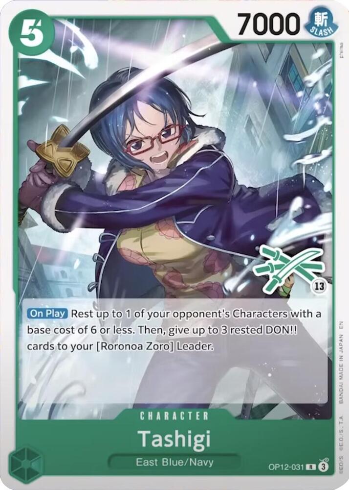 Tashigi (Zoro Deck) (OP12-031) [Learn Together Deck Set]