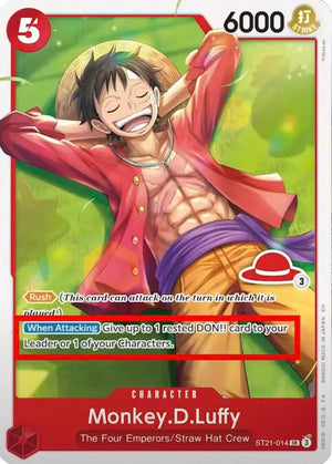 Monkey.D.Luffy - ST21-014 (Luffy Deck) [Learn Together Deck Set]