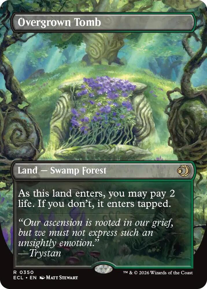 Overgrown Tomb (Borderless) (350) [Lorwyn Eclipsed]
