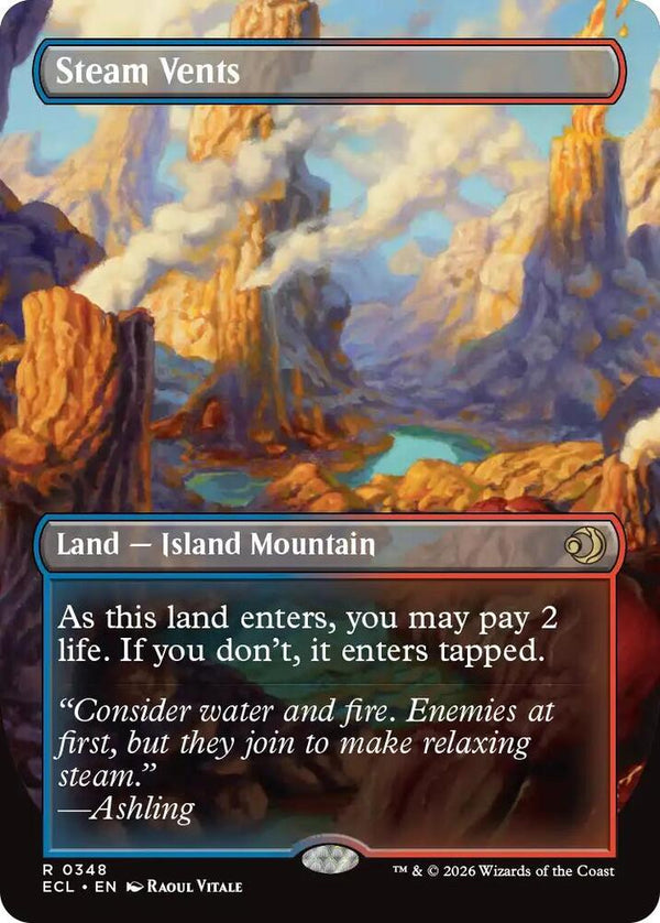 Steam Vents (Borderless) (348) [Lorwyn Eclipsed]