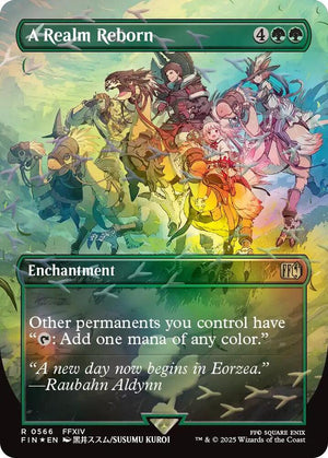 A Realm Reborn (Borderless) (Chocobo Track Foil) (566) [Final Fantasy]