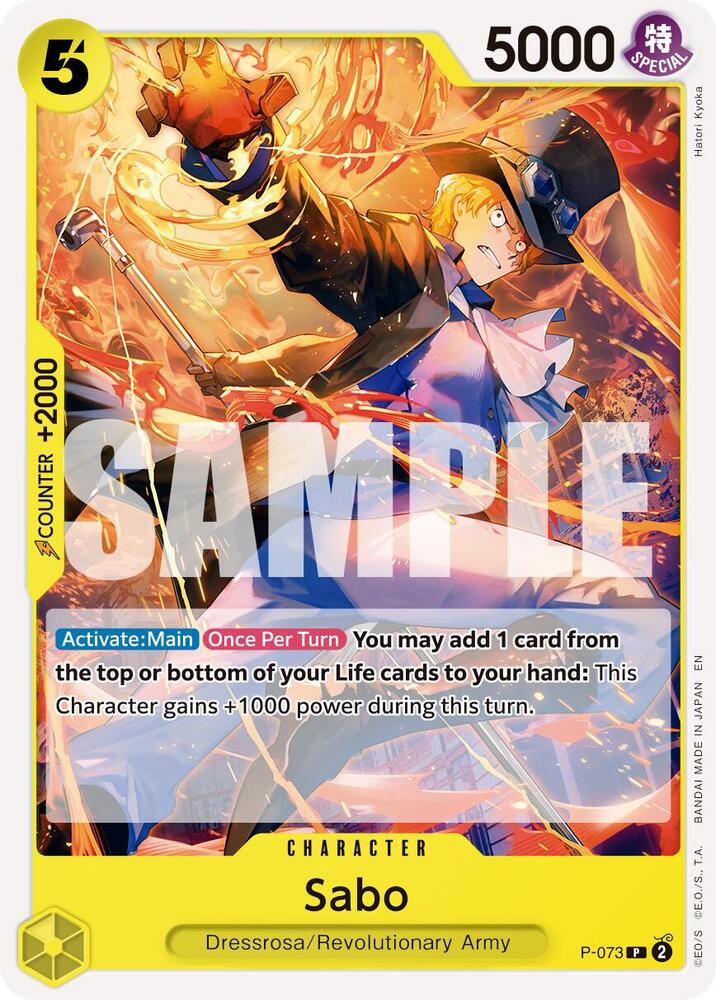 Sabo - P-073 (Pirate Foil) [Premium Booster -The Best- Vol. 2]