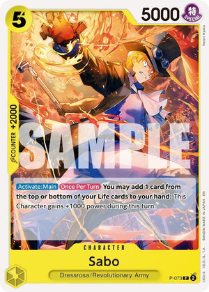 Sabo - P-073 (Pirate Foil) [Premium Booster -The Best- Vol. 2]