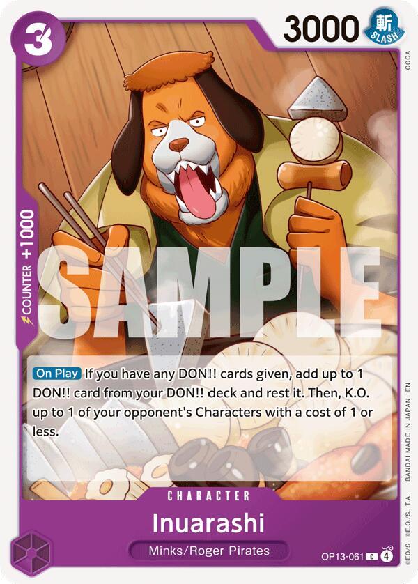 Inuarashi (OP13-061) [Carrying On His Will]