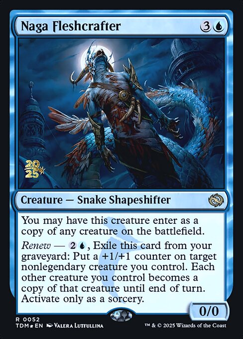 Naga Fleshcrafter (52s) [Tarkir: Dragonstorm Promos]