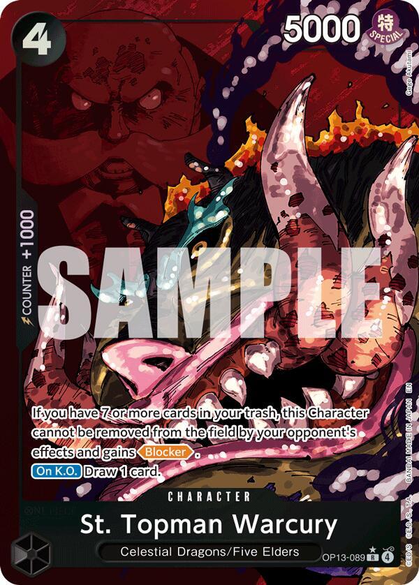 St. Topman Warcury (Alternate Art) (OP13-089) [Carrying On His Will]