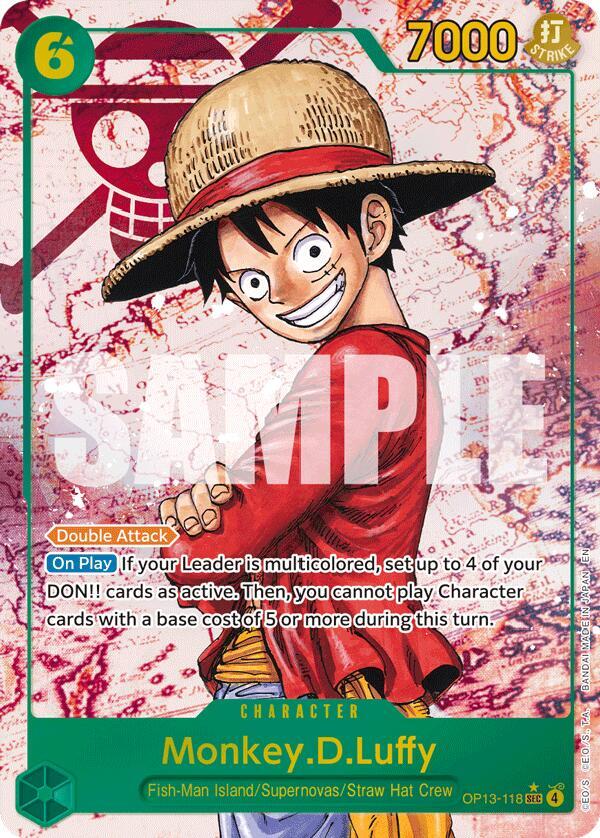 Monkey.D.Luffy (118) (Parallel) (OP13-118) [Carrying On His Will]