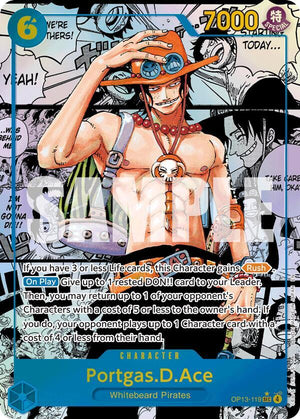 Portgas.D.Ace (119) (Super Alternate Art) (OP13-119) [Carrying On His Will]