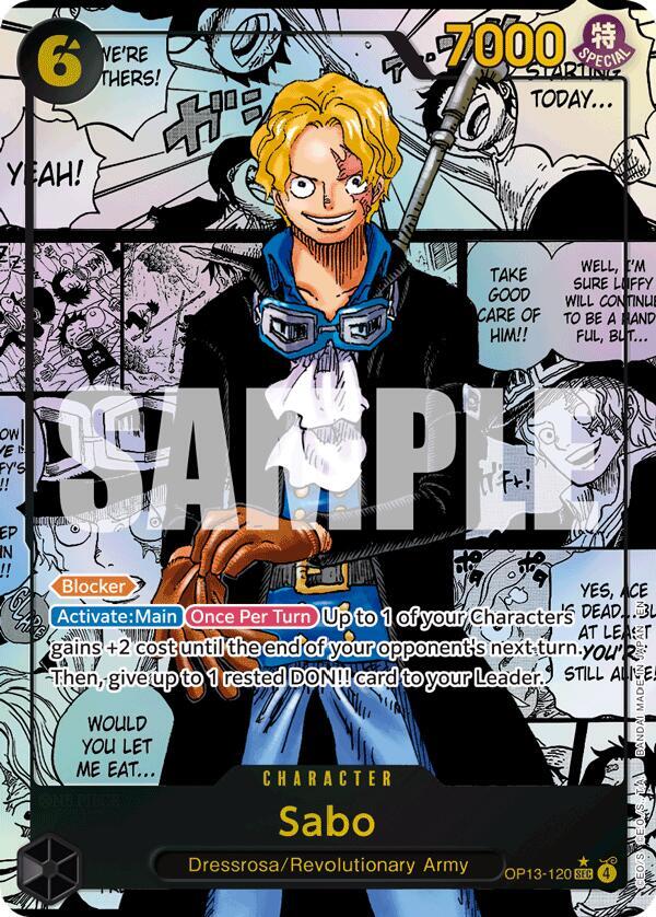 Sabo (120) (Super Alternate Art) (OP13-120) [Carrying On His Will]