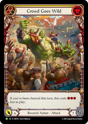 Crowd Goes Wild - FAB376 [Flesh and Blood Promo Cards]