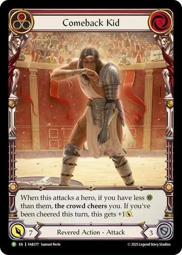 Comeback Kid (Red) - FAB377 [Flesh and Blood Promo Cards]