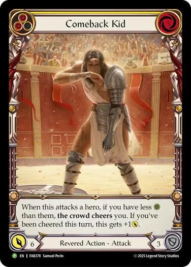 Comeback Kid (Yellow) - FAB378 [Flesh and Blood Promo Cards]