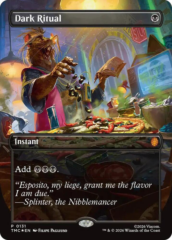 Dark Ritual (Borderless) (131) [Teenage Mutant Ninja Turtles Commander]