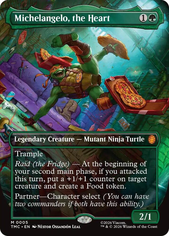 Michelangelo, the Heart (Borderless) (5) [Teenage Mutant Ninja Turtles Commander]