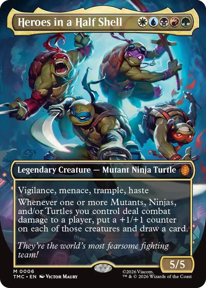 Heroes in a Half Shell (Borderless) (6) [Teenage Mutant Ninja Turtles Commander]