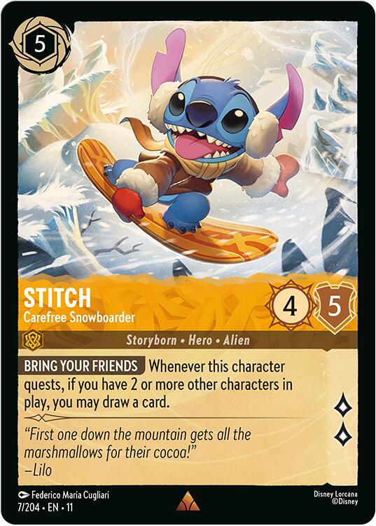 Stitch - Carefree Snowboarder (7/204) [Winterspell]