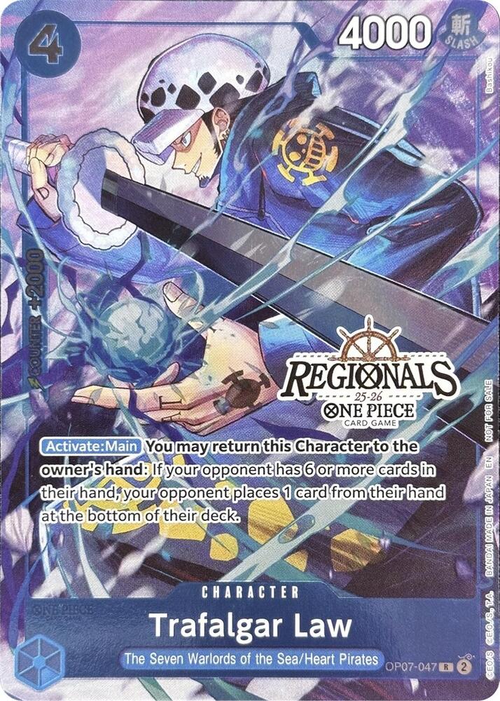 Trafalgar Law (CS 25-26 Regionals Textured Chase Promo) (OP07-047) [One Piece Promotion Cards]