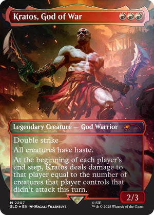 Kratos, God of War (Rainbow Foil) (2207) [Secret Lair Drop]
