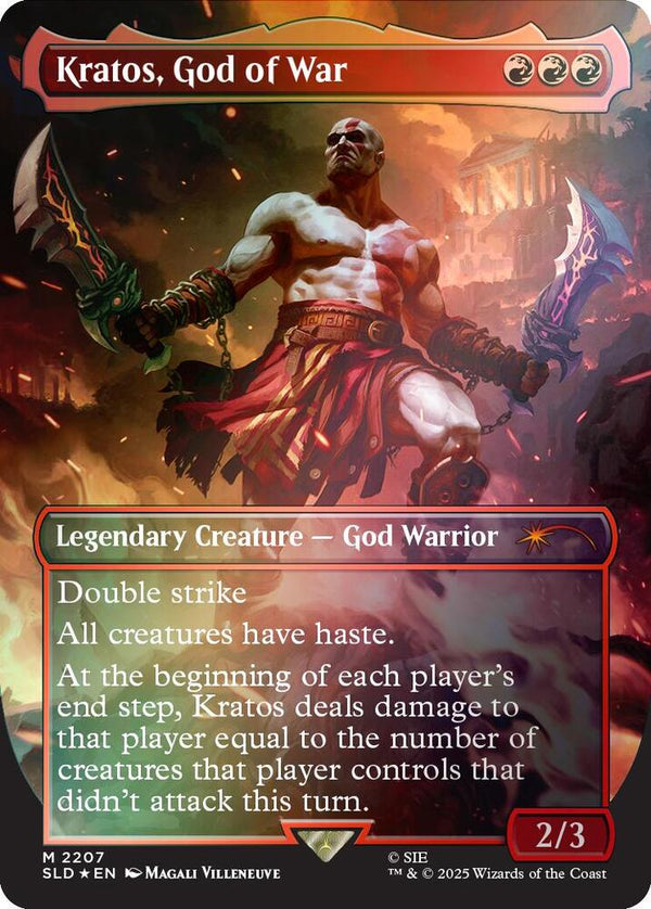 Kratos, God of War (Rainbow Foil) (2207) [Secret Lair Drop]