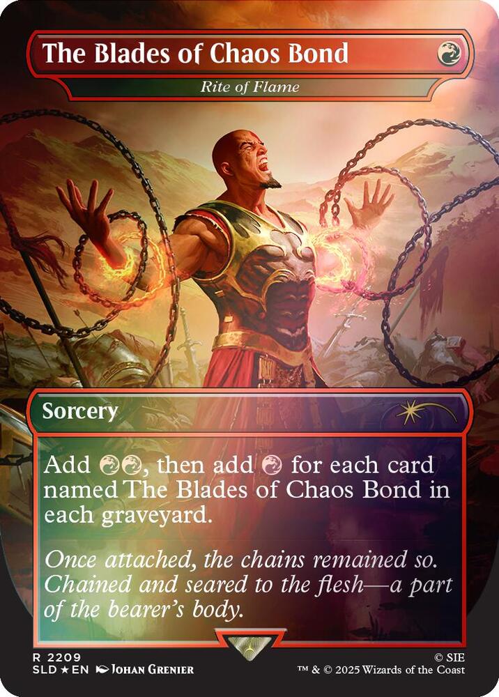 The Blades of Chaos Bond - Rite of Flame (Rainbow Foil) (2209) [Secret Lair Drop]