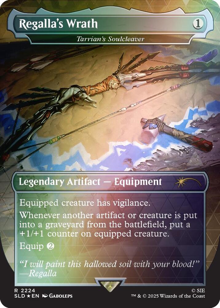 Regalla's Wrath - Tarrian's Soulcleaver (Rainbow Foil) (2224) [Secret Lair Drop]