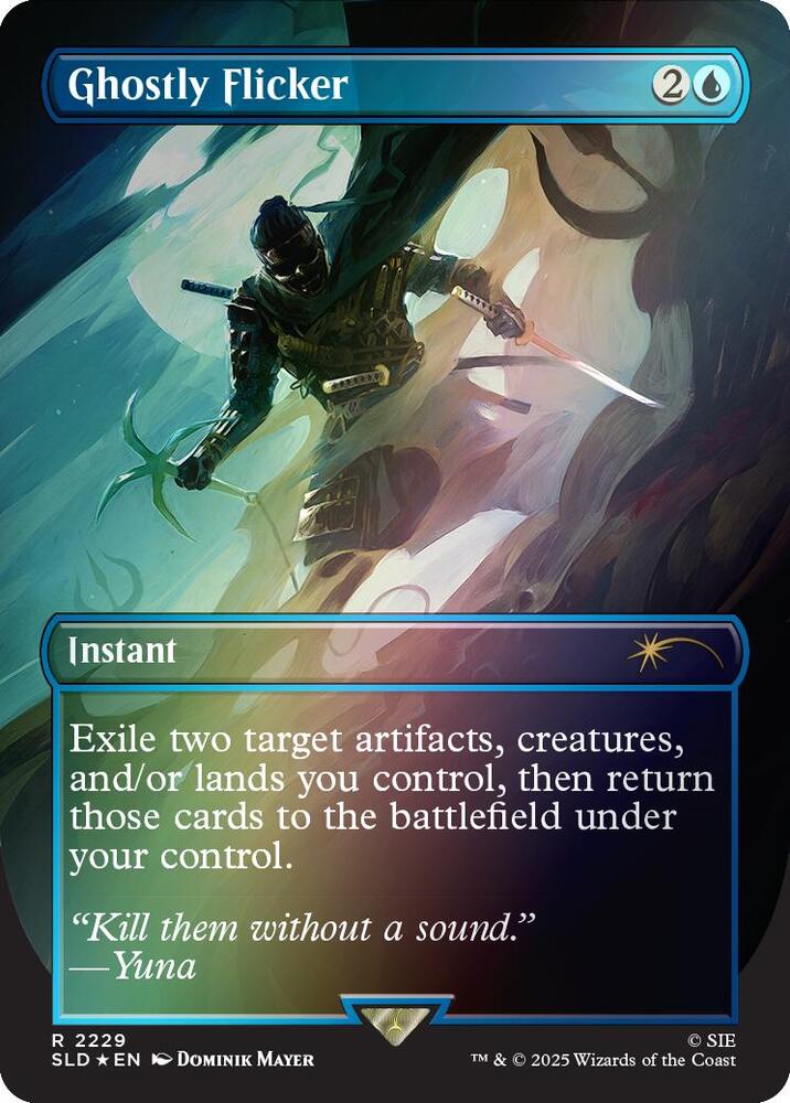 Ghostly Flicker (Rainbow Foil) (2229) [Secret Lair Drop]