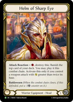 Helm of Sharp Eye (Golden) - FAB303 [Flesh and Blood Promo Cards]
