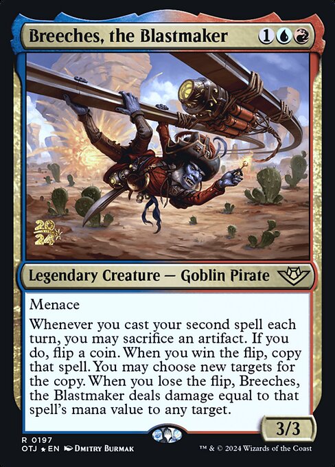 Breeches, the Blastmaker (197s) [Outlaws of Thunder Junction Promos]