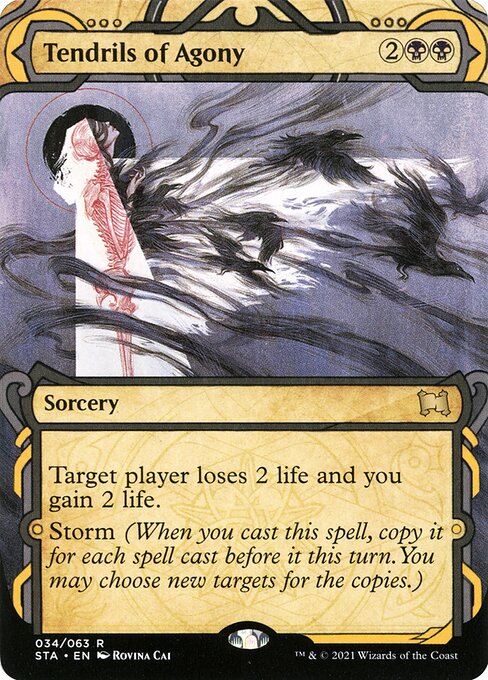 Tendrils of Agony (34) [Strixhaven Mystical Archive] [Showcase, Borderless]