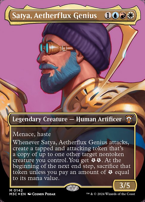 Satya, Aetherflux Genius (142) [Modern Horizons 3 Commander]