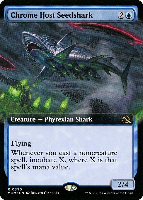 Chrome Host Seedshark (350) [March of the Machine] [Extended Art]