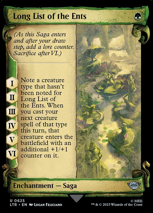 Long List of the Ents (625) [The Lord of the Rings: Tales of Middle-earth] [Showcase]