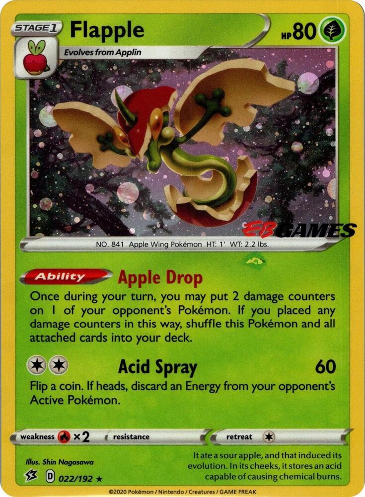 Flapple - 022/192 (EB Games Exclusive APAC) [Miscellaneous Cards and Products]