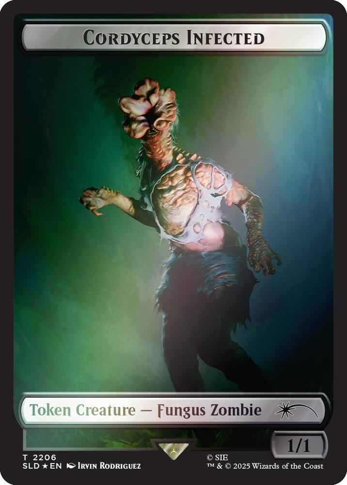 Cordyceps Infected Token (2206) (Rainbow Foil) [Secret Lair Drop]