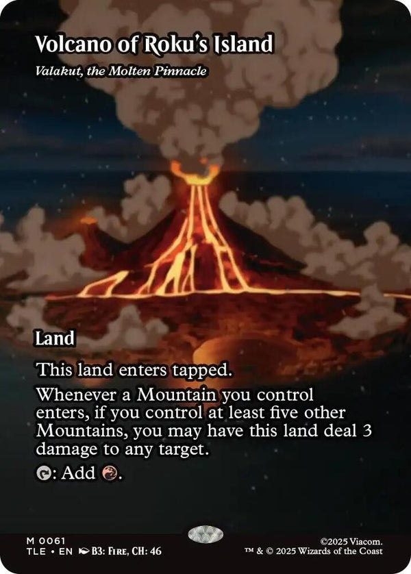 Volcano of Roku's Island - Valakut, the Molten Pinnacle (61) [Avatar: The Last Airbender: Eternal-Legal]