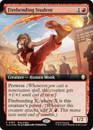 Firebending Student (Extended Art) (393) [Buy-A-Box Promos]
