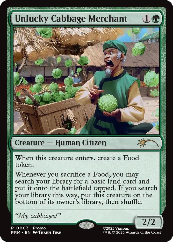Unlucky Cabbage Merchant (3) [Unique and Miscellaneous Promos]