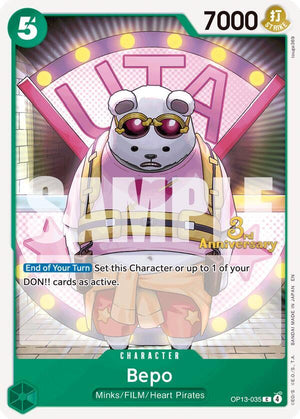 Bepo (OP13-035) [Carrying On His Will: 3rd Anniversary Tournament Cards]