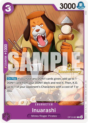 Inuarashi (OP13-061) [Carrying On His Will: 3rd Anniversary Tournament Cards]