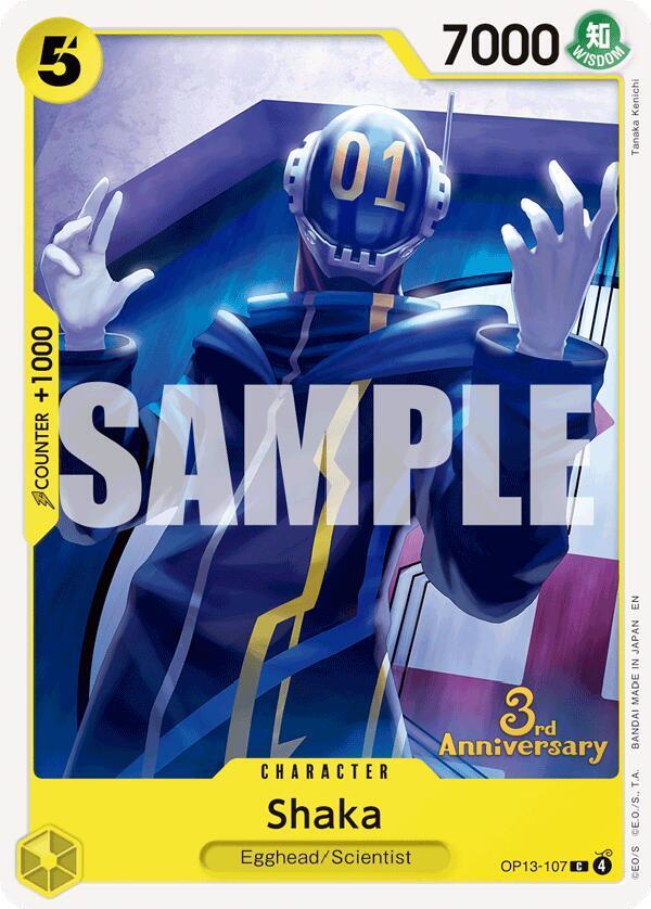 Shaka (OP13-107) [Carrying On His Will: 3rd Anniversary Tournament Cards]